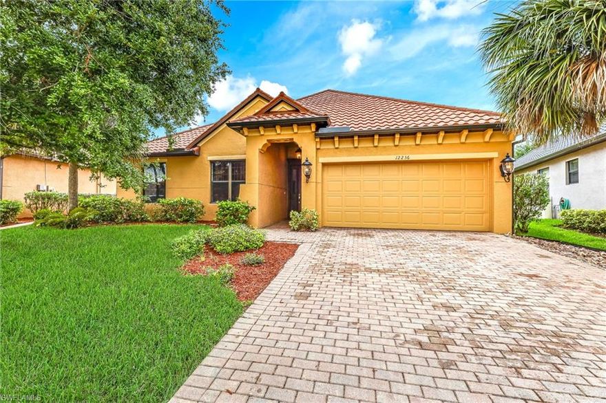 Absolutely stunning 4br+Den 4ba pool home in the highly sought after Daniels Preserve in Gateway. NEW ROOF 2021, NEW POOL CAGE SCREENING 2021, NEW LAMINANT FLOORING 2020, freshly painted exterior 2021, LOW HOA FEES!! 1st floor features a split bedroom floorplan that allows for privacy, with an oversized master suite with walk in closet. Formal dining area features crown molding, chair rail, and crystal chandelier. The expansive kitchen with granite counter tops, breakfast bar, walk in pantry, & large eat in kitchen boasts tons of storage and overlooks a spacious living room. Upstairs you'll find a HUGE bonus room with cathedral ceiling, additional den, bathroom, and large walk-in closet. Step outside to the gorgeous screened pool, spa, and patio area featuring stamped concrete & connecting pool bath. Backed up to the Daniels State Preserve you can enjoy a dip in the pool in privacy with a tranquil view. Conveniently located just 10 minutes from SWFL airport. This home features an oversized garage, and R49 insulation with Ecofoil in the attic that DRAMATICALLY reduces your power bill (*see attached!!). Located directly next to the park & overflow parking! This home WON'T LAST LONG!