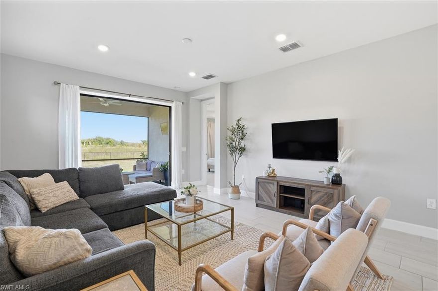 Step into the best-priced three-bedroom single-family home in Verdana Village. This like-new, Pulte-built Hallmark model offers 1,662 square feet of thoughtfully designed living space, premium upgrades throughout, and a private preserve view--a combination that truly checks all the boxes. Live the vibrant, active lifestyle Verdana Village is known for, with indoor and outdoor pickleball and tennis, basketball, a dog park, resort-style pool, on-site restaurant, and craft lounge all close by. For everyday convenience, a nearby Publix-anchored shopping center features hair and nail salons, dental and physical therapy offices, Dunkin', 5/3 Bank, UPS, and Legno--an elevated Italian dining option with a downtown feel--just a short golf cart ride away. The home is ideally situated 15 minutes from RSW Airport and premier shopping and dining destinations including Miromar Outlets, Gulf Coast Town Center, and Coconut Point.