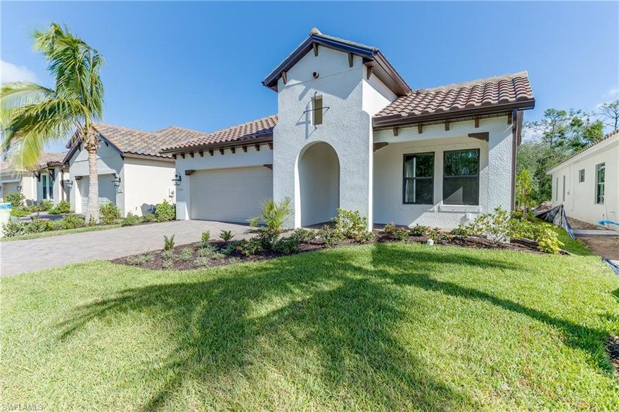 MOVE IN READY!!! This is a 3 bedroom PLUS den, 3 bath, 2 car garage home. White kitchen cabinets, quartz counters, upgraded cabinets, stainless steel appliances, upgraded trim package, 8 foot doors throughout, 7x22 "wood look" plank tile floors in all common areas, wood floors in den, with a fantastic preserve view! Make your appointment to come see it today! Conveniently located near shopping, Six Mile Preserve, airport, beaches! Many benefits to living in this wonderful community is enjoying NO CITY TAXES, NATURAL GAS, LOW HOA FEES AND NO CDD! This home is built on lot 85.