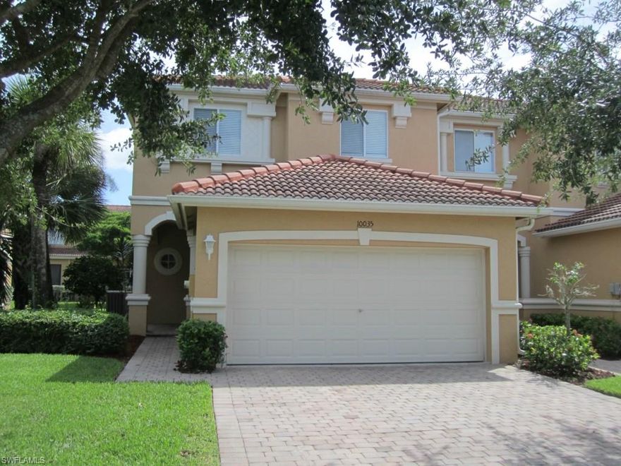 This Fantastic townhome in The Colonnade is currently the only home for sale featuring the largest floor plan available at 1938 Sq. Ft. and a 2-CAR GARAGE!  This floor plan is ideal!  The first floor features a powder room upon entry along with the beautifully faux-painted living area, dining rooms, granite kitchen and laundry room.  The kitchen features all new appliances!!  The second floor includes another living room area plus the master bedroom suite and 2 additional rooms to be used as bedrooms or dens plus guest bath. The carpet is designer-quality and Brand New throughout!! The Colonnade is ideally located by newer shopping centers and easy access to I-75.  Maintenance fees are low with so much to offer such as the resort style community pool, fitness facility & multi-sports courts plus the open space landscaped areas are plentiful throughout the neighborhood.  This home is ready to move into!