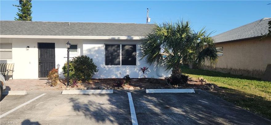 Welcome to this charming duplex for rent in the desirable location of Cape Coral, FL. This cozy home features 2 bedrooms and 2 bathrooms, perfect for those seeking a comfortable living space. The open floor plan allows for easy flow between the living room, dining area, and kitchen. Enjoy the Florida weather in the screened-in lanai, ideal for relaxing or entertaining guests. The laundry area comes equipped with a washer and dryer for added convenience. Pets are welcome with approval, making this the perfect home for pet owners. Don't miss out on the opportunity to live in this lovely duplex in a peaceful neighborhood.