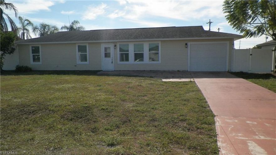 Affordable pool home. Centrally located with 4 bedrooms and 2 bathrooms. All assessments are paid. This property is not located in a flood zone. Recently remodeled in 2024. The garage is currently used as a den room, easy to convert back if needed. This property was used as an investment property; the owner had never lived in it.