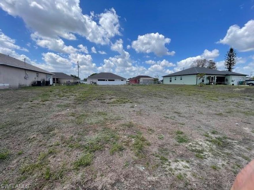 Beautiful lot available in one of the FASTEST GROWING AREAS OF CAPE CORAL - CENTRAL WATER AND SEWER ARE BEING PUT INTO THIS AREAS NOW!  Build your home now or later with NO ENDANGERED SPECIES RESTRICTIONS, per the city!  Centrally located with quick access to schools, hospitals/ medical facilities, shopping, groceries, and more!  Get your piece of sunshine in Cape Coral!  No assignable contracts.