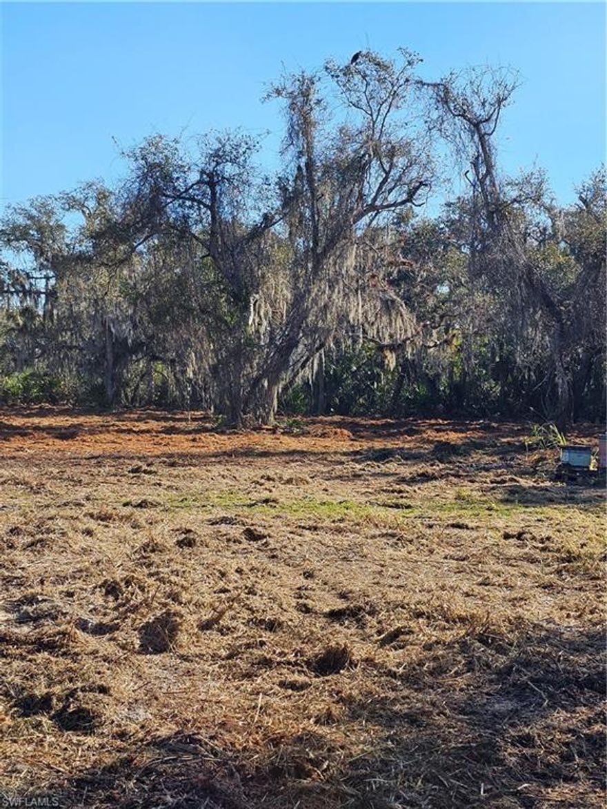 Welcome to your own piece of paradise in North Fort Myers! This vacant one acre parcel of land, nestled along the serene Daughtreys Creek and just a stone's throw away from Bayshore Road. The property is surrounded by mature Florida Oaks, providing a tranquil and picturesque setting for you and your family to enjoy. With a zoning classification of AG-2, the possibilities are endless for this expansive piece of land. Whether you dream of starting a small farm, creating a lush garden oasis, or simply having plenty of space for outdoor activities, this property offers the perfect canvas for your vision to come to life. Imagine waking up each morning to the sounds of nature, taking a leisurely stroll along the creek, or watching the sunset over the horizon from your own backyard. This is more than just a home - it's a lifestyle. Don't miss out on this rare opportunity to own a piece of Florida's natural beauty and make memories that will last a lifetime. Come and experience the magic of Daughtrey's Creek for yourself!