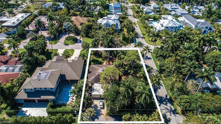 Available for the first time in decades, this full size 100 x 150 lot with alley sits in the ideal location. The generous lot size allows for the pool to be positioned on the SW corner of the property when your new home is built. Just two blocks to the idyllic white sand Naples' beaches, and three blocks to the dining and shopping of historic 3rd Street South, 213 9th Avenue South offers the lifestyle that has propelled Naples to the forefront of destination living.