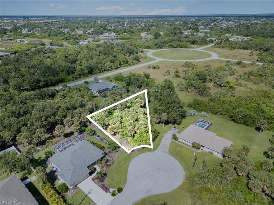 Build your Florida dream home on this oversized lot tucked away at the end of a peaceful cul-de-sac in Rotonda Heights, one of the desirable neighborhoods within Rotonda West. Enjoy a little extra space and privacy with minimal traffic, while still being part of a well-maintained community surrounded by natural beauty. Located within the Rotonda Heights Conservation Association, this homesite offers beautifully kept common areas and low annual fees — perfect for those seeking a relaxed, worry-free lifestyle. Design your ideal home with room for a pool, outdoor living, and lush landscaping. Public water, sewer, and electric are available, making it easy to start your build. Residents of Rotonda Heights enjoy nearby parks, golf courses, and walking trails, plus quick access to Gulf beaches, marinas, and the charming coastal towns of Englewood and Boca Grande for shopping, dining, and year-round recreation. Whether you’re ready to build now or planning for the future, this oversized cul-de-sac lot offers the perfect blend of privacy, convenience, and Florida lifestyle.