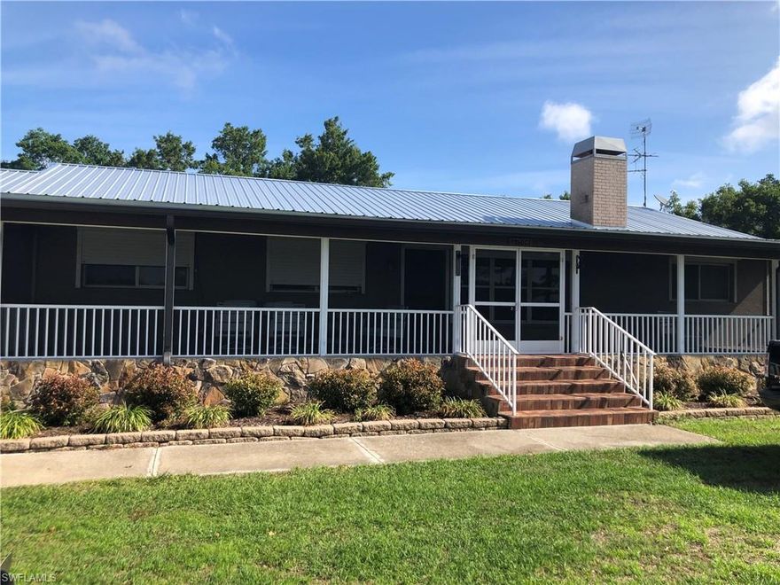 5 Acres + or-  In the equestrian neighborhood of North Fort Myers- Ranch Style Home includes Detached Large Black Smith Metal Shop -Close to I-75-Close to Shopping- Horses Ok- Inside Equipment is negotiable-Owner Retiring-Great Neighborhood-Work From Home Opportunity