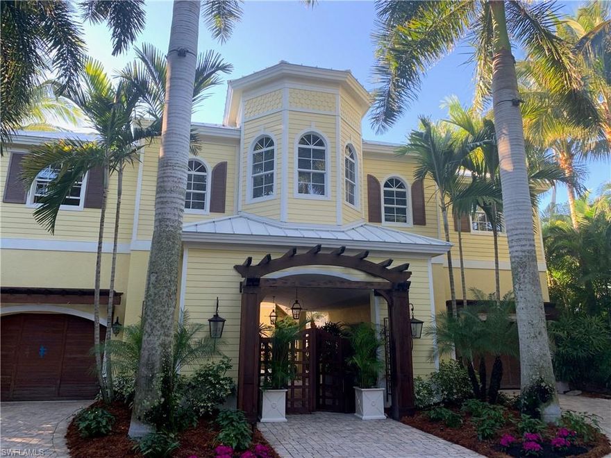 Enjoy island living at its finest with this Coastal Caribbean gulf front home on Sanibel Island. This exceptional 1.34-acres beachfront property offers a rare opportunity to customize your dream home along Florida’s pristine coast. The main house offers an oversized master suite and library, a great room with soaring ceilings overlooking an infinity edge pool, spa and the Gulf of Mexico, a large kitchen with high end appliances, a lovely dining room with featuring gulf views, and an ensuite guest room. The guest house overlooking the central courtyard is connected to the main house via a breezeway. It offers three bedrooms, two bathrooms, a kitchen and family room. Situated directly on the shell strewn shores of the Gulf of Mexico, the property offers unobstructed, breathtaking views of the gulf and private access to the expansive beach. Imagine waking up to the soothing sound of waves and the sunset over the horizon every evening while enjoying cool ocean breezes throughout the day.