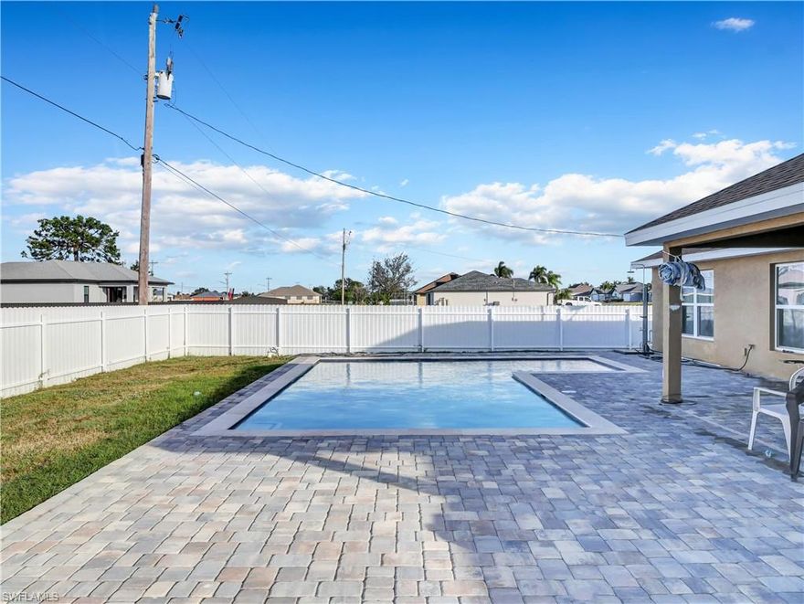 Discover the perfect blend of comfort and simplicity in this beautiful pool home, Ideal for those seeking a cozy retreat, this residence embodies the charm of Florida living! 2023 brand new Roof, new A/C!! As you enter, you're greeted by an open living space featuring tiled floors. The compact yet efficient kitchen boasts modern appliances, making meal preparation a breeze. The living area seamlessly connects to the outdoors through sliding glass doors, inviting you to experience the private oasis that awaits with a salt water pool system. Schedule your private showing today!