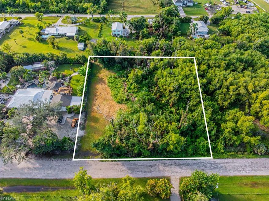 Discover the perfect blend of privacy and island living on this nearly 1-acre lot (175x234) in the heart of Pine Island. Enjoy the peace, quiet, and natural beauty of a tropical setting while still being just minutes from Cape Coral and Fort Myers. This spacious property offers incredible flexibility and privacy, making it ideal for anyone seeking a relaxed island lifestyle without sacrificing convenience. Several nearby boat ramps and marinas let you enjoy the water anytime, while the inland location provides added peace of mind. Located just a short drive to Pine Island Center for shopping, groceries, dining, and entertainment. The lot has been partially cleared, offering a blank canvas ready for your vision. City water is available, and there are no HOA fees. Whether you’re ready to build your personal retreat or simply invest in a rare piece of Florida paradise, this property is ready to make it happen!
