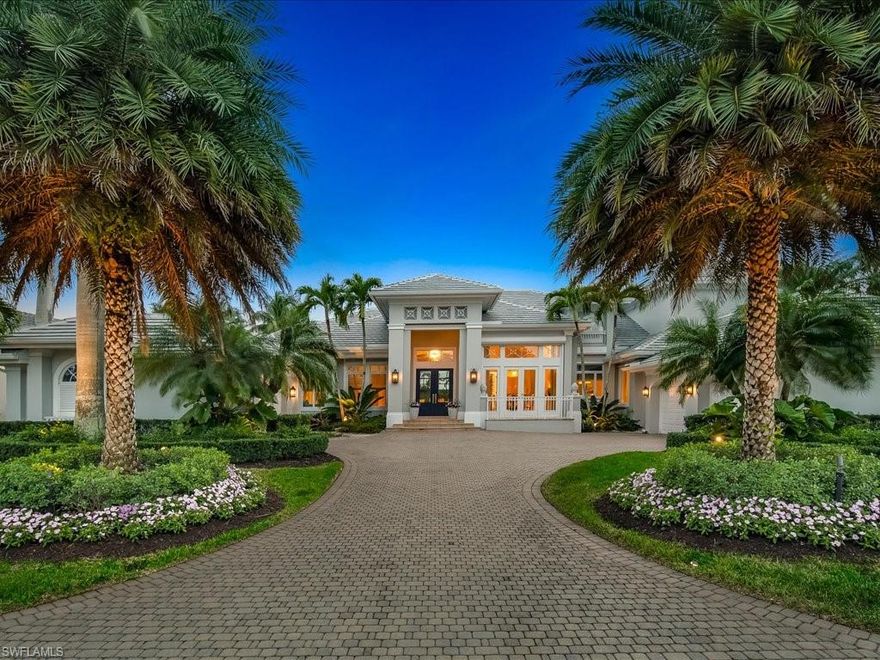 Immediate golf membership available. Indulge in the epitome of luxury living with this breathtaking custom estate at 1622 Chinaberry Way, nestled in the prestigious enclave of Grey Oaks. With nearly 5,400 square feet under air, this home exudes elegance and sophistication. Nearly every inch of this residence has been meticulously updated, including a new roof, ensuring peace of mind for years to come. As you step inside, you'll be captivated by the opulent finishes and attention to detail that define this home along with spectacular views overlooking a serene lake and the 11th hole of the Palm Course. 3 expansive covered lanais allow you to embrace outdoor living, complete with a summer kitchen and a fireplace, all centered around a glistening pool and spa. The interior boasts floor-to-ceiling custom finishes, including marble floors, multiple fireplaces, and pocket sliding doors that seamlessly blend the indoor and outdoor spaces. The redesigned kitchen, adorned with marble counters and high end appliances, combines functionality and elegance. Grey Oaks is proud to offer 54 award-winning holes of golf between 3 championship courses for one of the finest golf experiences in SWFL.