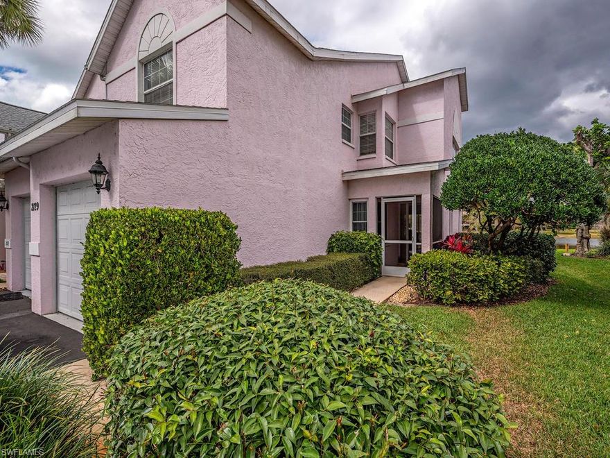 C.15875 - This is a hidden gem of a community in Kings Lake.  Just minutes from downtown Naples and our wonderful beaches. The villa is situated at the rear of this small community and has a fantastic lake view.  Enjoy the walking trail just outside the rear of your home. This unit features tile in the great room and a remodeled kitchen. The master bath features new higher height vanity and dual sinks. The unit has been painted in contemporary colors. Dual sliders in the back and sliders in the master bedroom allow for terrific views of the lake and wildlife. This unit also includes an attached garage. The pool is only steps away. New roofs are in the process of being installed on all units. This is only the second first floor unit to be offered for sale in over a year, as these are a prized commodity.