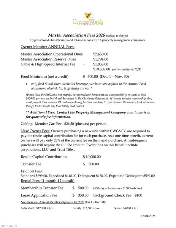 CYPRESS TRACE - Residential Lease