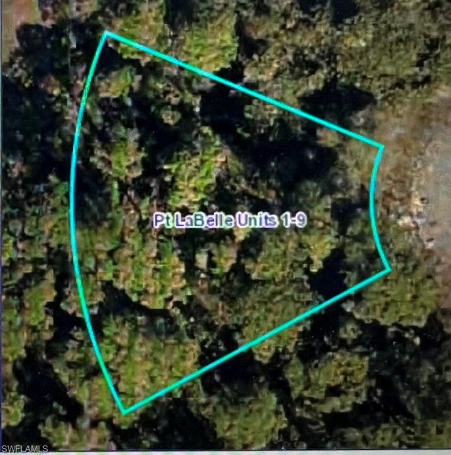 Great pie shape .310 acreas for your dream home.