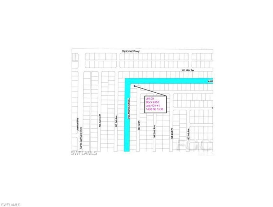 Beautiful corner lot on the water in the heart of Cape Coral. In SW Florida the sun is shining and the beaches are calling! Roughly 45 minutes until your toes can be in the white sand beaches of historic Fort Myers Beach or the Fabulous Sanibel Island, with its famous shelling and from the RSW SWFL INTERNATIONAL AIRPORT.  Over 1/4 acre.