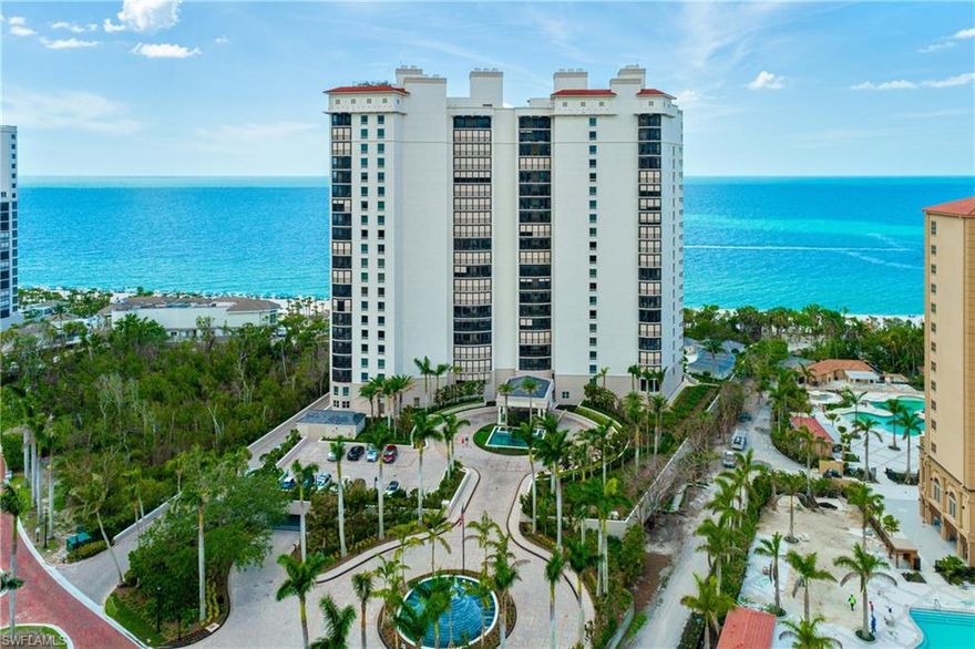 This Luxurious beachfront condo, located in Bay Colony, is the epitome of 5-Star living. Offering a sophisticated and stylish escape, this condo has an impeccable brand-new interior. There is nothing else similar in the building. The custom features include hickory herringbone flooring throughout, curbless sliding glass doors that completely open for seamless indoor-outdoor connection, gourmet kitchen featuring cabinetry by Ovation, new Lutron lighting system, completely renovated bathrooms, custom bar with wine coolers, electric storm shutters, remote control window treatments, new sound system in living area and lanai's, the private elevator vestibule doors are power operated, and much more. An updated pool side private Cabana is also included. You will love the spectacular Gulf views to experience breathtaking sunsets and swaying palm trees every day. The Remington is nicely nestled between the Ritz Carlton and the fabulous Bay Colony Beach Club to enjoy white glove services from both. The Remington offers a resort style pool/spa, fitness room, social room, library/conference room. This residence offers an unparalleled opportunity to experience the best that Naples has to offer.