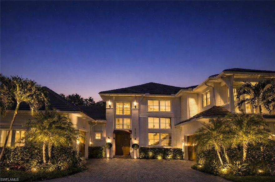 WELCOME TO CASA MAR at The Residences at Mercato. Casa Mar offers a rare and elevated lifestyle just minutes from Naples’ famed white-sand beaches and championship golf. Located within a refined, gated enclave of only 45 residences, this exceptional home enjoys the unparalleled convenience of Mercato’s walkable lifestyle—surrounded by fine dining, numerous boutiques, Whole Foods, entertainment, and world-class arts and culture—while remaining gracefully secluded behind elegant private walls. Inside, soaring ceilings and expansive living spaces create an atmosphere of light, volume, and understated sophistication—designed for inspired living and serene retreat. A hidden GEM! Set on a premium double lot, one of only four homes of this style, this spacious residence features 4 Bedrooms plus Den, 3.5 Baths, and a generous Loft with Office Space. A dramatic two-story Foyer and Grand Salon flow seamlessly into multiple outdoor patio spaces, creating a harmonious blend of indoor and outdoor living ideal for effortless entertaining. Additional highlights include: Saltwater pool, outdoor kitchen next to BBQ, private sauna w/Blaupunkt Music System, four-car, double garage with built in storage, pet-friendly private walking backyard, and Professionally Decorated by published designer with many refined touches from around the world. Uniquely positioned between two Ritz-Carlton resorts—the Beach Resort and the Golf Resort—approximately four miles apart. This distinctive positioning is not offered in any other location in the United States. The newly unveiled Piazza introduces a refined focal point for community life, featuring a substantially expanded footprint, curated landscaping, elegant lighting, lounge-style seating, and a purpose-built stage for cultural programming and live performances. Designed for connection and celebration, the Piazza hosts concerts, outdoor cinema, and seasonal gatherings—enhancing the allure of a sophisticated, walkable lifestyle surrounded by acclaimed dining, boutiques, and entertainment. Turn-Key and Move-In Ready.