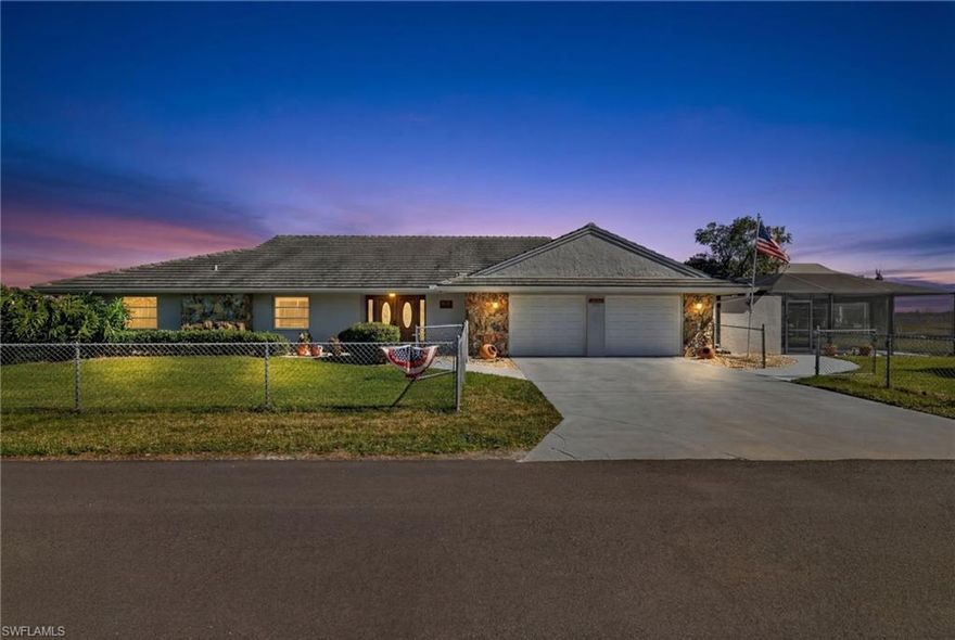 Welcome to a truly exceptional waterfront offering in North Fort Myers, where land, river access, and views come together in a way that is rarely available. Set on an expansive .68-acre direct Gulf access lot, this property boasts an impressive 271 feet of seawall, delivering extraordinary water frontage and panoramic river views from the back of the home. With an eastern exposure, you’ll enjoy spectacular sunrises and glowing morning light across the water.

Of the total .68 acres, approximately .34 acres provide a unique opportunity for future expansion, a guest residence, or a custom waterfront addition while still enjoying the existing home. This balance of usable land and water frontage is exceptionally hard to find on direct Gulf access properties.

Built with boaters in mind, the property features a massive ADA-accessible oversized concrete dock, a rare and highly desirable amenity, equipped with a 7,000-lb boat lift and canopy. With direct Gulf access and minimal canal travel, this is a true boater’s paradise offering quick access to open water.

The home itself offers 3 bedrooms and 3 bathrooms, tile flooring throughout, stainless steel appliances, and a tile roof replaced in 2020. Outdoor living shines with a heated saltwater pool and spa, recently resurfaced, creating the perfect setting to relax or entertain while overlooking the river. The home is connected to city water and sewer, adding convenience and long-term peace of mind.

Furnishings are negotiable, allowing flexibility for a turnkey purchase or a personalized move-in. Whether you’re seeking a private waterfront residence, a luxury boating retreat, or a property with significant future potential, this home delivers on every level.

Properties offering this level of acreage, water frontage, and direct Gulf access are increasingly rare. This is a standout opportunity to own a truly special piece of Florida waterfront.