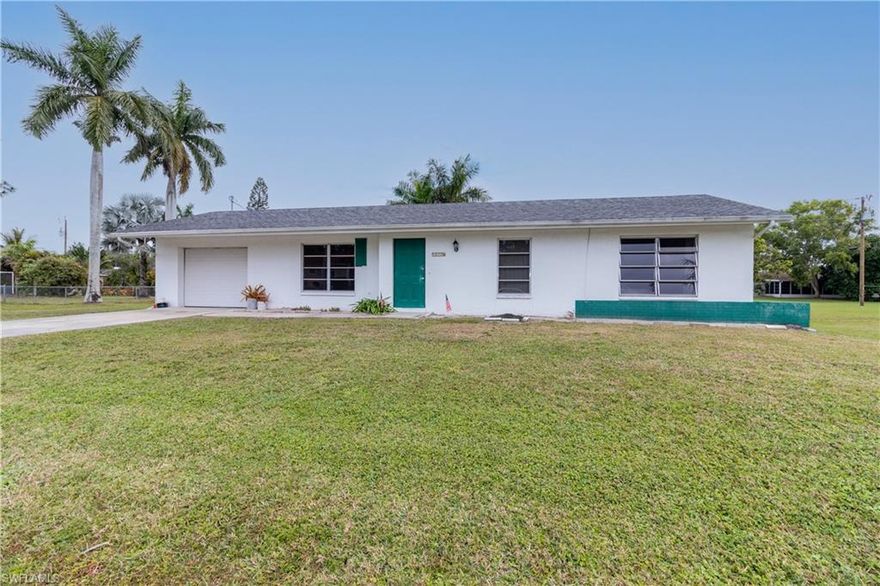 This is a great find, on a large lot and located steps to the boat ramp.
Located at the north end of Bokeelia in a quaint neighbourhood.  The house is in original well maintained condition.  Minutes to the Gulf of Mexico.
Near everything Florida,  golfing, boating, kayaking, nature walks, restaurants.
The home includes a large master bedroom with dual sinks in master bath and walk in closet.  There is a bonus room that connects to master with hall entrance that could be easily turned into 2nd bathroom. Laundry in home located near garage. Florida room that looks out to large backyard and landscaping.  Cement slab in place for a new shed.
Make your showing appointment today,  this won't last long.