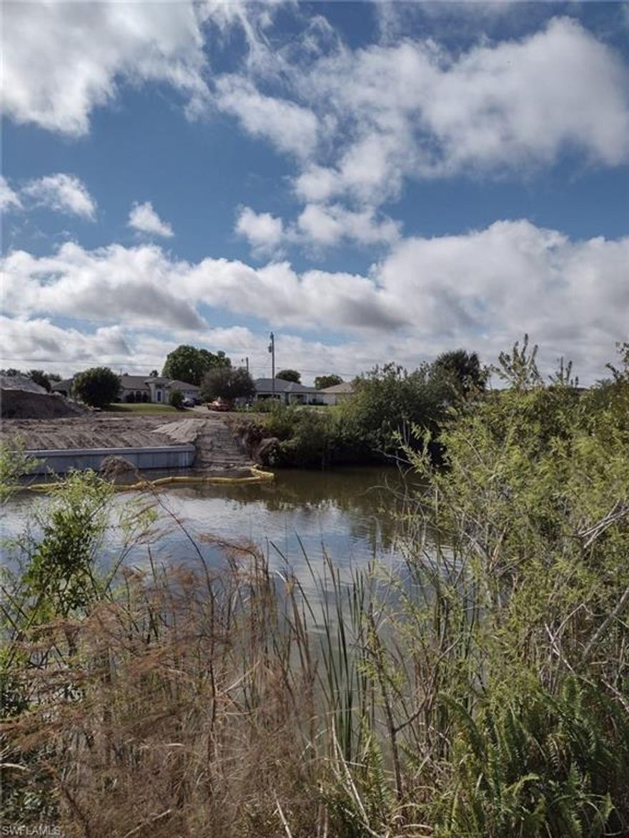 Beautiful freshwater canal lot located in NW Cape Coral. Area of new homes. Fishing, kayaking and boating all year. Close to restaurants, schools and beaches.