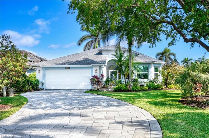 This very special Lakefront home sits facing South/East on a cul-de-sac tucked away off the main road. A very long winding drive leads to a beautifully landscaped homesite that just says home.
Highlights include, heated pool and spa, private well for irrigation and impact windows, new roof completed 5/23/25  Briarwood is a guard gated & patrolled community with wonderful amenities, two pools, tennis, pickleball & kid's playground. A truly fantastic location, minutes to 75, downtown Naples, beaches with super low Quarterly fees. Briarwood offers some of the best value in today's market, make it yours today.