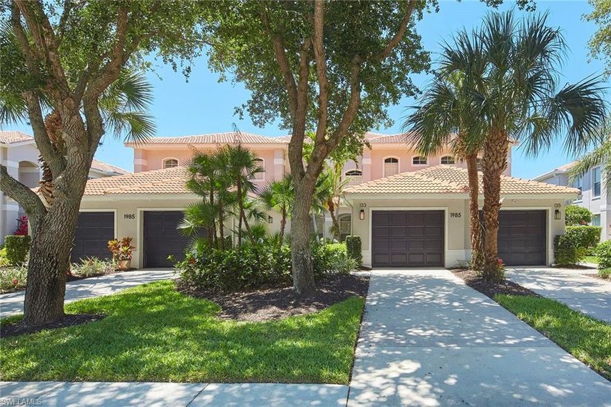 Are you looking for a carefree coach home nestled under majestic oaks where every evening you can watch a rosy sunset overlooking a quiet lake? Enjoy the security of a gated community and the opportunity to use the clubhouse swimming pool just a few steps from your front door. This meticulously cared-for one-owner home is move-in ready with new electric hurricane shutters, new screened lanai and freshly painted exterior. Heritage Greens is a pet-friendly community of homes and condominiums where neighbors in the evening stroll through the neighborhood greeting one another. Located within the community is Arrowhead Golf Club, recognized as one of the best, full-service public golf facilities in Southwest Florida. Don’t wait because this property won’t last long. Coach homes in Colonial Links don’t come on the market often. The location is what makes this an especially attractive place to live. Vanderbilt Beach is only 8 miles away, and minutes to A+ schools and universities and the new shopping center, Logan Landings with Sprouts specialty grocery store. Make this home your Florida retreat today.