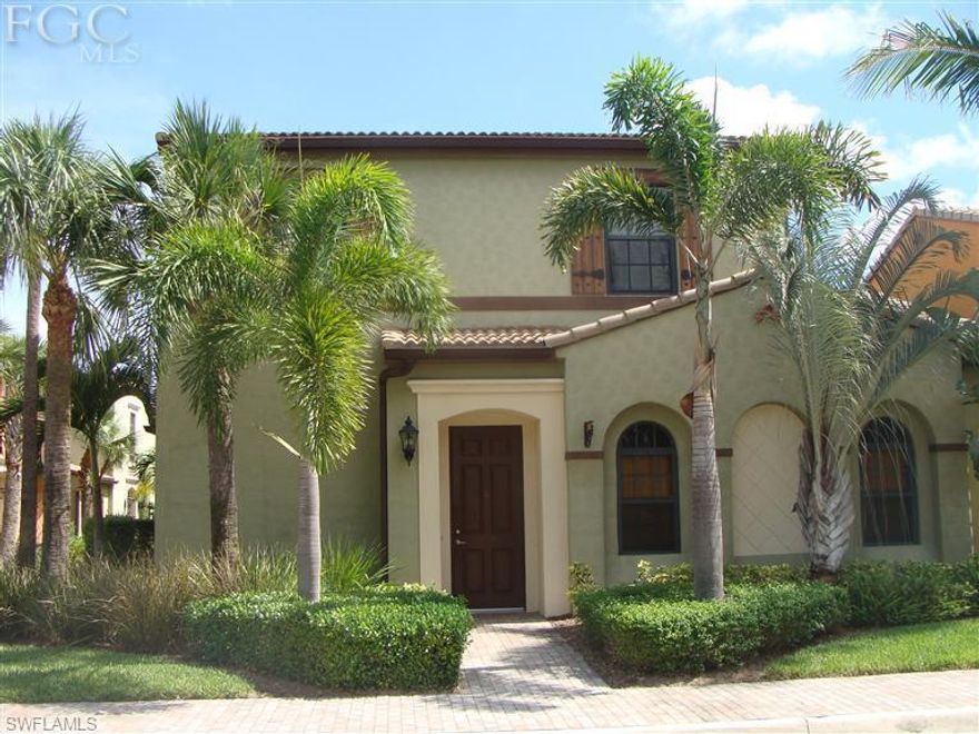 With a chic South Fort Myers address, this rarely available 3 bedroom, 2.5 bath + loft Escondido model offers a fabulous resort lifestyle that makes you feel like you are a port of a Mediterranean village.  This spacious home with a ground floor master suite, boasts over 2000 sq ft and is complete with carpet, tile, granite and maple cabinetry to compliment this wonderful home.    Located in South Fort Myers, minutes from shopping, dining, entertainment and the beaches.  Paseo is close to everything yet offers a location intertwined with the natural environment of the Six Mile Cypress Slough.  Paseo's Village Center offers a full-service concierge, a resort-style pool, spa and fitness facilities, a community movie theater, a pub, and internet cafe and business center.  Outdoor recreational offerings include fishing pier, tennis courts, beach volleyball, basketball, racquetball, and bocce ball courts.