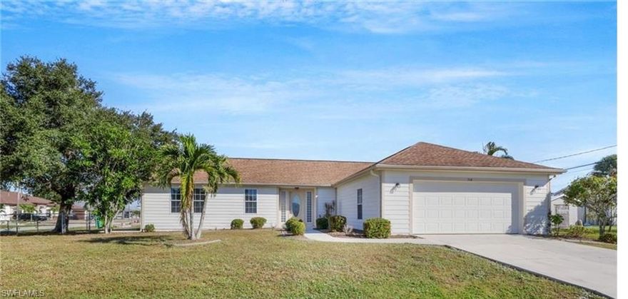 This well-maintained 3-bedroom, 2-bathroom home is situated on a spacious corner lot in Port Charlotte and offers a bright, functional layout with desirable updates throughout. The property features a 2021 roof and a 2019 AC system, providing peace of mind and energy efficiency. The oversized 24' x 23' garage offers exceptional storage and parking space, making it ideal for vehicles, hobbies, or additional equipment.
Inside, the split-bedroom floor plan provides privacy and comfort, while the open main living area flows seamlessly into the kitchen. The kitchen is equipped with a breakfast bar and beautiful quartz countertops, creating an inviting space for cooking and casual dining. The layout is designed for everyday living as well as easy entertaining. The location offers convenient access to parks, nature areas, and outdoor recreation, along with nearby walking and biking trails, green spaces, and waterfront areas. Local beaches, coastal preserves, a wide selection of restaurants, and community activities are all within easy reach, adding to the appeal of the surrounding area. With its corner lot, thoughtful updates, generous garage, and well-designed interior, this home presents an excellent opportunity to enjoy comfortable and convenient Port Charlotte living.