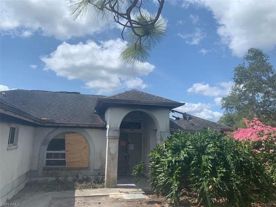 SELLER IS IN HIGHEST AND BEST OFFERS AT THIS TIME.  Convenient location.  2.8 acres off Randall Blvd.  Property has suffered significant fire damage and will most likely have to be demolished.  Land comes with improvements such as driveway, well, impact fee credits as well as cleared.  Buyer to assume any code violations.