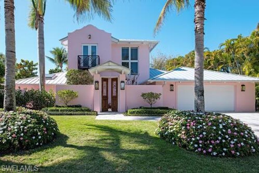 The "Pink House" is a rare and captivating offering, blending timeless elegance with vibrant Palm Beach flair. This beautifully reimagined and fully upgraded two-story residence presents an exceptional opportunity to own a true "Florida chic" retreat in the highly coveted Park Shore neighborhood, quietly tucked away on a serene street. Thoughtfully elevated with extensive high-end improvements throughout and located in the desirable X Flood Zone, this home provides both style and peace of mind-ideal as a carefree seasonal escape or a full-time coastal sanctuary. The gourmet kitchen is appointed with upgraded appliances, including Sub-Zero and Wolf appliances, while outdoor living is enhanced by a new stunning saltwater pool, creating the perfect private oasis for relaxation and entertaining. Park Shore residents enjoy exclusive access to a private, guarded, gated beach entrance for a nominal fee. Just across from the beach access, Venetian Village offers waterfront dining, boutique shopping, charming cafés, ice cream shops, and the Park Shore Marina. Waterside Shops and Artis—Naples are just moments away for luxury retail and cultural entertainment. Perfectly positioned west of US-41, between the Ritz-Carlton and Mercato to the north and the iconic 5th Avenue South and 3rd Street South to the south—with the new Four Seasons only minutes away-this location truly offers the best of Naples at your doorstep.
Be sure to check back soon for sunset and dusk photography.