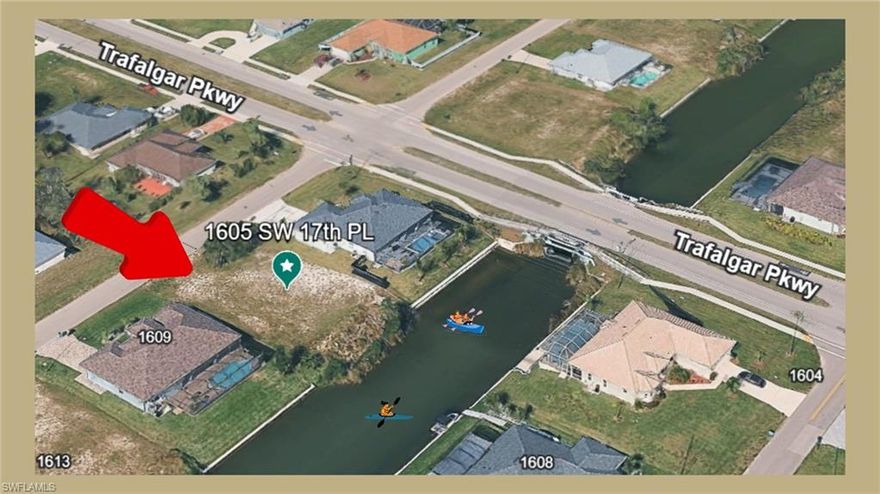 Build your dream home on this Gulf access waterfront lot in a highly desirable SW Cape Coral location. Situated on an 80-foot-wide canal with a peaceful water view from your future home, this property offers the opportunity to enjoy the Southwest Florida lifestyle in one of the city’s most established neighborhoods.
This lot is all about location, lifestyle, and value. Conveniently located near Target, Publix, Home Depot, Outback Steakhouse, and the Surfside area with plenty of shopping, dining, and everyday conveniences. Just minutes to Cape Harbor, close to Fort Myers, and with easy access to everything SWFL has to offer. Approx. 25 minutes to Fort Myers Beach, Sanibel, and Captiva.
Whether you’re looking to build a primary residence, vacation home, or investment property, this is a great opportunity to secure a waterfront homesite at an attractive price in one of Cape Coral’s most sought-after areas. Priced to sell—don’t miss it.