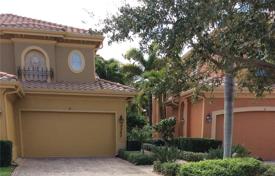 Enjoy Lake and fairway views from this stunning condo in the high end Renaissance Community. A beautifully color coordinated home that is light, bright and cheery. It has many extras including but not limited to: a custom built refrigerated wine bar, dual ceiling crown molding with indirect lighting, surround sound speakers, stainless steel appliances, granite countertops in kitchen, plantation shutters, tile on the diagonal in living areas, and more.  The Renaissance Community offers an 18 hole Arthur Hills Designed Golf Course, a well stocked golf shop, six red clay lighted tennis courts, a clubhouse with two restaurants, a full service spa, community pool and hot tub, steam room, a fully stocked weight room.