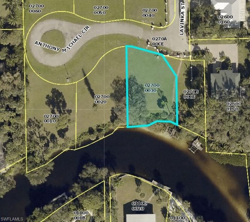 Vacant Lot on the Imperial River. Positioned on the river bend so there's with beautiful water views both up and down the river. Can have a dock/boat lift. Southern Exposure! Coconut Grove, a Private Gulf Access Community. Great Bonita Springs location to build your dream home!