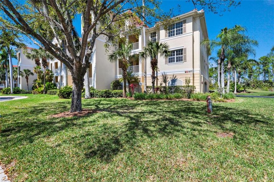 LOOK NO FURTHER, finally a highly desirable, rarely available, Wadsworth unit with a box office view to the 15TH Green from your lanai is available.
This incredible unit in a sought-after Naples Lakes Country Club, an Arnold Palmer Signature Bundled Golf Community is a rarity and won't last, with immediate golf membership included.
This meticulously maintained unit with 3 Bedrooms 2 full baths, and a sun-filled living and dining room from the many windows only a corner end unit was designed for by Toll Brothers.
Lovingly maintained and updated, with COREtec flooring, a granite counter height kitchen island, and a separate beverage island with a built-in wine cooler for your enjoyment.  Plantation shutters, crown molding throughout, and a large L-shaped lanai with a view from tee to green of the 15th hole!
Attached 2-car garage on the main floor, a swimming pool across from the building, and walking distance of the many amenities.
The clubhouse for fine dining, a fitness facility, Arnie's cabana with resort-style pool and lap pool, an outdoor bar and grill, Bocce, tennis, aqua range, chipping, putting green, and full activities and events for members' enjoyment.
Naples Lakes Country Club is close to Naples's famous 5th Avenue restaurants, shopping, white sandy beaches, and Marco Island.