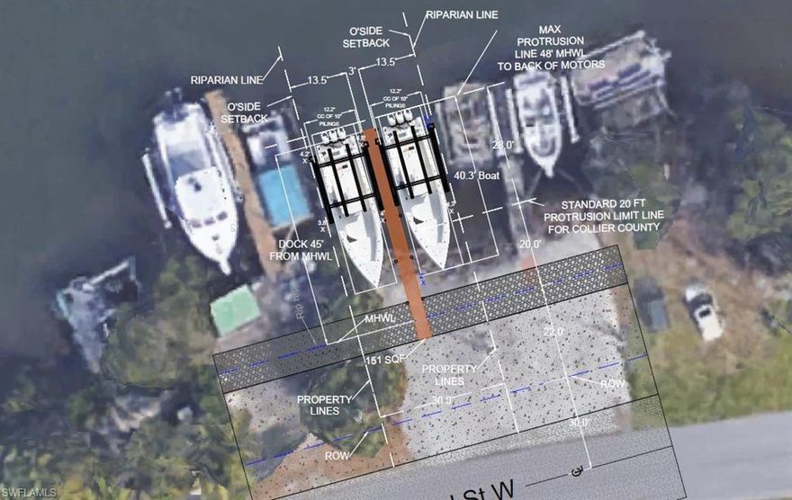 Don't wait 2 years to build your own dock, permits for this Prime Gulf access boat dock lot (lot only - no dock) are almost ready (24 month wait). This rare opportunity of undeveloped and unrestricted, no HOA, 24/7 access, no bridge, direct Gulf access, ready to build your dream dock doesn't come around very often. Direct, no-bridge access to the Gulf of Mexico. Perfect for serious boaters and coastal lifestyle boaters who want to build their own dock, unrestricted waterway access, zero HOA dues. Price is for lot only. Proposed boat dock permits almost done after two years. This exceptional property offers direct water access, dock your boat, and cruise Estero Bay, Cayo Costa, or Naples.