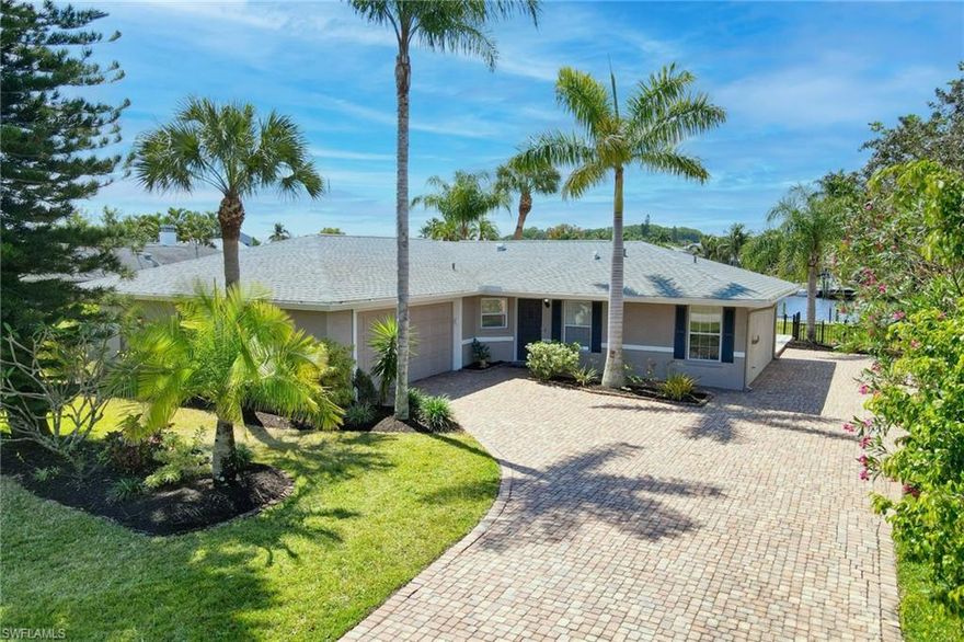 Financing fell through.  Opportunity Knocks! Direct Gulf Access Home with Amazing Water Views under $500K!!  This Charming Well cared for home has everything you need.  Oversized Cul de Sac lot, Intersecting Canal just off the River, Dock, Southern Rear Exposure, Fenced Yard, Paver Driveway for RV and Boat, Newer Roof (2017), Large Florida room, Beautiful Kitchen with Newer Stainless Appliances, and even a Mud Room.  Freshly Painted Inside and Out so it's ready and waiting for you to move right in.  Be sure to watch the Virtual Tour and then Schedule a showing before this one is gone!