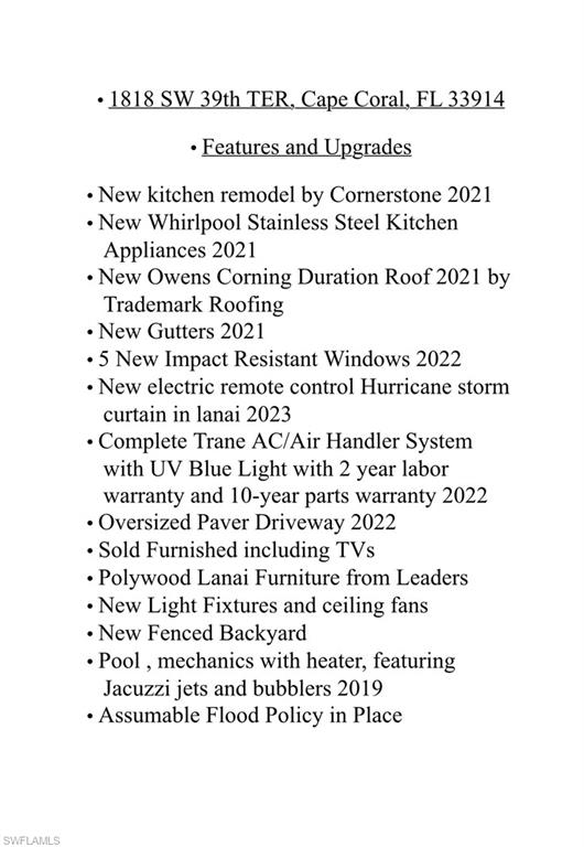 CAPE CORAL - Residential