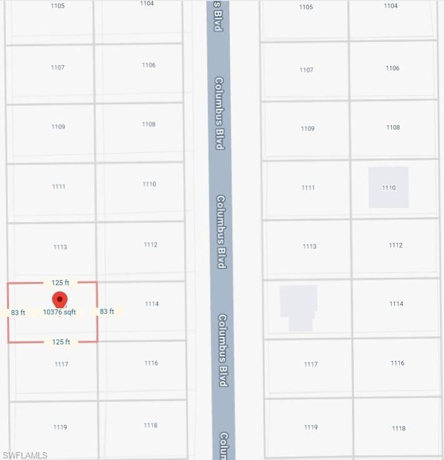 Is there a residential lot in Lehigh Acres FL where you can build a home without HOA restrictions or flood concerns? This 10,367 sq ft homesite at 1115 Columbo Ave S offers a great opportunity to build a new single family residence in a growing Lee County neighborhood close to schools, parks, and everyday conveniences.

Opportunity awaits with this residential lot in Lehigh Acres FL, offering approximately 10,367 square feet of land in a developing residential neighborhood with new homes being built throughout the area. This property provides a blank canvas for buyers, investors, or builders ready to design and construct a custom single family home in Southwest Florida.

With no HOA restrictions and no flood zone designation, this parcel offers flexibility when planning your future home. Lee County residential zoning allows for the construction of a single family residence, giving owners the freedom to create a layout that fits their needs. Depending on design and county approvals, many buyers choose to incorporate features such as open concept living areas, spacious garages, outdoor patios, landscaped yards, and even room for a future pool.

The lot sits in a quiet residential setting while still offering convenient access to nearby schools, parks, grocery stores, restaurants, and shopping centers throughout Lehigh Acres. Major roadways including SR-82 provide access toward Fort Myers, the Southwest Florida International Airport, and the wider Lee County area.

Lehigh Acres continues to experience steady growth with new construction homes and increasing demand for buildable land, making this property an attractive option for both future homeowners and real estate investors looking to secure land in an expanding Southwest Florida market.

This homesite offers the opportunity to build now or hold as an investment while the surrounding community continues to develop.