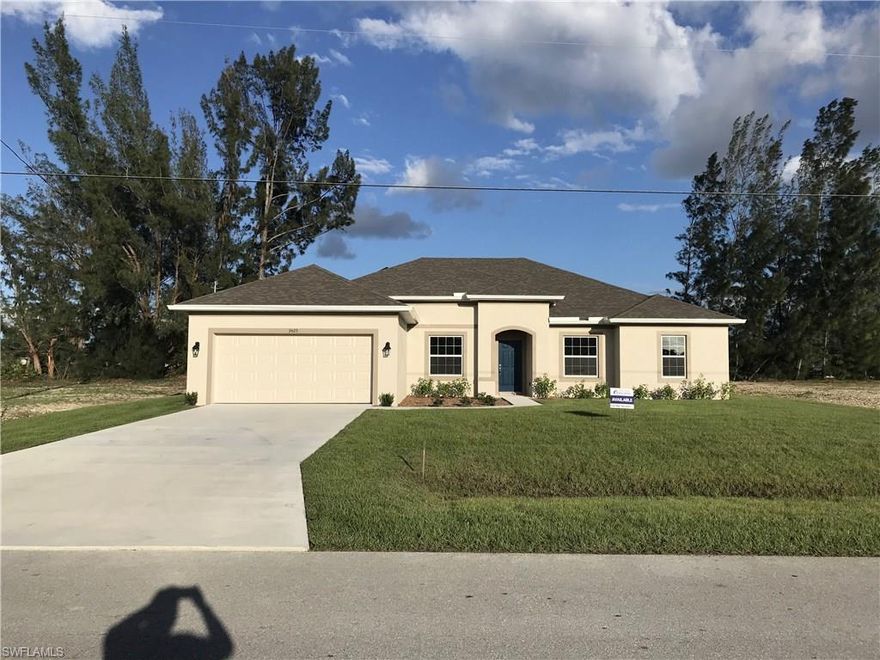 This beautiful new construction home that backs up to a fresh water canal.  It features high ceilings in the living areas, upgraded 42” upper cabinets and granite countertops in the kitchen, upgraded 5 ¼ inch baseboards, double vanity in the master bathroom and a huge walk-in closet in the master bedroom.  This home also has a tiled shower in the master bedroom.  Double pane insulated windows throughout the home. Two year builder warranty and 10 year structural warranty.  Builder paid closing cost assistance when you use a preferred lender. 
 Call to setup a showing today!