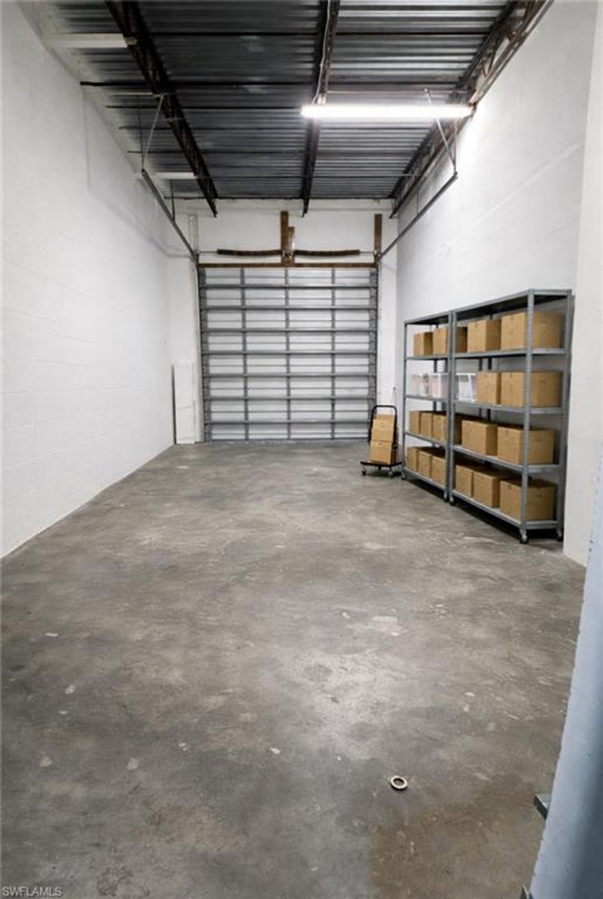 Great Opportunity to locate your Business on the center of Cape Coral. Warehouse with Office. Warehouse overhead door is 14 x 12. "CITY CENTER BUILDING" has 2 lobbies, 6 bathrooms, conference room, break room. office and Warehouse rent is $2,500. Cam is $500 includes: Internet WIFI access, water, electric, trash removal, HVAC maintenance and replacement, Property Taxes and Insurance.