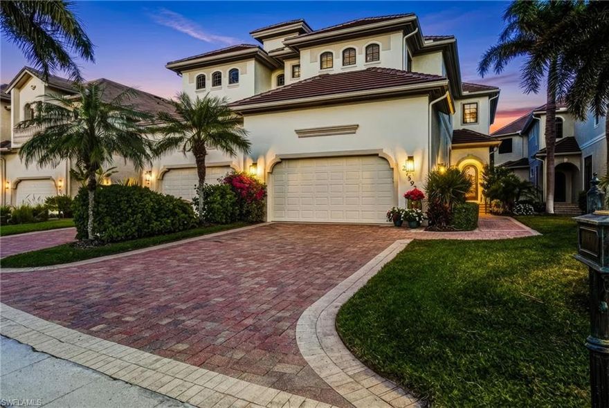 STUNNING NEWER CONSTRUCTION HOME WITH 2023 ROOF, ALL IMPACT GLASS WINDOWS & A GORGEOUS CUSTOM RENOVATION, LOCATED IN A PEACEFUL GATED ENCLAVE JUST 5-MINS TO BAREFOOT BEACH & BONITA BEACH! Gorgeous views of the canal & Imperial River with boats sailing by! Live the beach & boater lifestyle by joining one of the many Gulf-access luxury boat clubs or store your own boat at one of the multiple marinas located within 1-2 miles! Set in a beautiful community on the Imperial River, this home boasts an open floor plan with 4 bedrooms, soaring ceilings, an impressive 2-story entry, white French oak wood & tile flooring throughout, NATURAL GAS, whole house GENERATOR, SALTWATER POOL/SPA, private ELEVATOR, electric storm screens & incredible quality/craftsmanship. Stunning chef’s kitchen features leathered Quartzite counters, stone backsplash, custom cabinetry, high-end appliances with gas available & adjacent wine room AND butler’s pantry. The incredible primary suite boasts a sitting area & a private lanai overlooking the canal & Imperial River beyond with an oversized custom outfitted walk-in closet & spa-like en-suite bath. Seamless indoor/outdoor living via fully pocketing impact sliders with a saltwater pool, spa, outdoor kitchen with fireplace & pool bath, all overlooking the canal & Imperial River. River Reach Estates’ villas offer all the space of a 3,200+ sq ft single family home, with the easy low maintenance living of a condo-- the low HOA fees cover lawn care, pool care, roof replacement & repairs via reserves, mangrove trimming, maintenance of irrigation systems & paint reserves! HIGH & DRY WITH NO WATER INTRUSION DURING HURRICANE HELENE & MILTON! Pelican Isle Yacht Club - a Platinum Club offering beach, boating, tennis, fitness, pickleball & waterfront dining – is just 3.8 miles away. Minutes from The Club at Barefoot Beach, a premier private beach club with tennis. Excellent location near many excellent local restaurants & close to Mercato & the Promenade, with Waterside Shops, Coconut Point, 5th Ave & the RSW International Airport 30 minutes away.