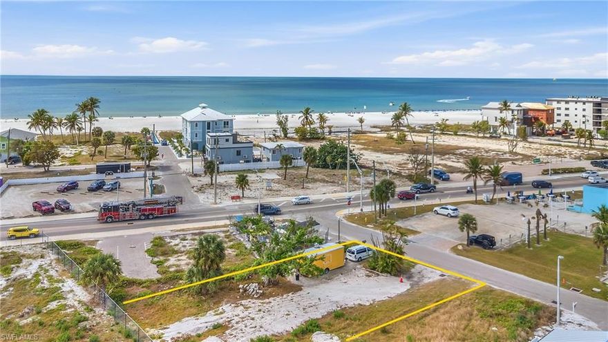 Excellent opportunity to be part of the continued growth and revitalization of Fort Myers Beach. This commercial vacant lot offers a prime location just steps from the renowned DiamondHead Beach Resort and less than a mile from the vibrant Times Square. Positioned in a highly desirable area with strong foot traffic and ongoing redevelopment, this property presents the perfect setting to bring your vision to life.
Whether you are looking to develop retail, dining, or another commercial concept, this lot provides an excellent foundation for investment in one of Southwest Florida’s most iconic beach destinations. Surrounded by established resorts, restaurants, and beach attractions, the location offers exceptional visibility and accessibility for both locals and visitors alike.
Don’t miss the chance to secure a piece of Fort Myers Beach and capitalize on the area’s exciting future growth and redevelopment. The possibilities for this commercial site are endless.
