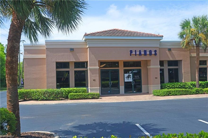 This professional office is fully furnished and ideal for an Insurance, Real Estate or other professional use.
Conveniently located in Bonita Springs with easy driving to Naples or Ft Myers.