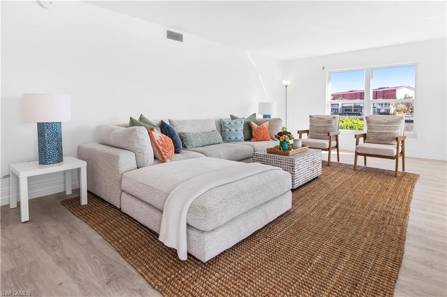 AVAILABLE APRIL 15TH TO NOVEMBER 15TH 2026!!! 4 MONTH MINIMUM!!!! This pristine 2 bedroom, plus den, 2
bath condo in Marina Manor in Olde Naples, is a beautiful seasonal rental in a resort style community. This condo has been completely renovated and is situated on the 2nd floor with gorgeous views of the water, this ideal seasonal rental is centrally located in Naples within minutes 5th Ave & Tin City