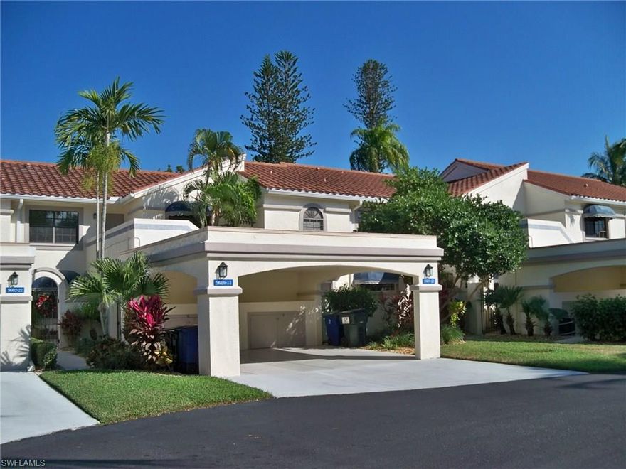 PRICE REDUCED and SELLER FINANCING IS AVAILABLE TO QUALIFEID BUYER !
Completely furnished turn-key 2nd floor unit with vaulted ceilings and beautiful canal views from almost every room.  2 screened porches: one off the living room and kitchen and the 2nd is a private screened porch off the master bedroom.  There is one attached carport space and plenty of additional parking just steps away.
This gated area within the Riverfront community of Caloosa Yacht & Racquet Club offers a Private marina with 56 boat slips available to lease for only $3.50 per foot.  The 4 Star rated Blue Coyote restraint, Olympic size pool, tennis courts, pickle ball courts, 20+- acre fishing lake (catch & release) park & play area are all available for your enjoyment.