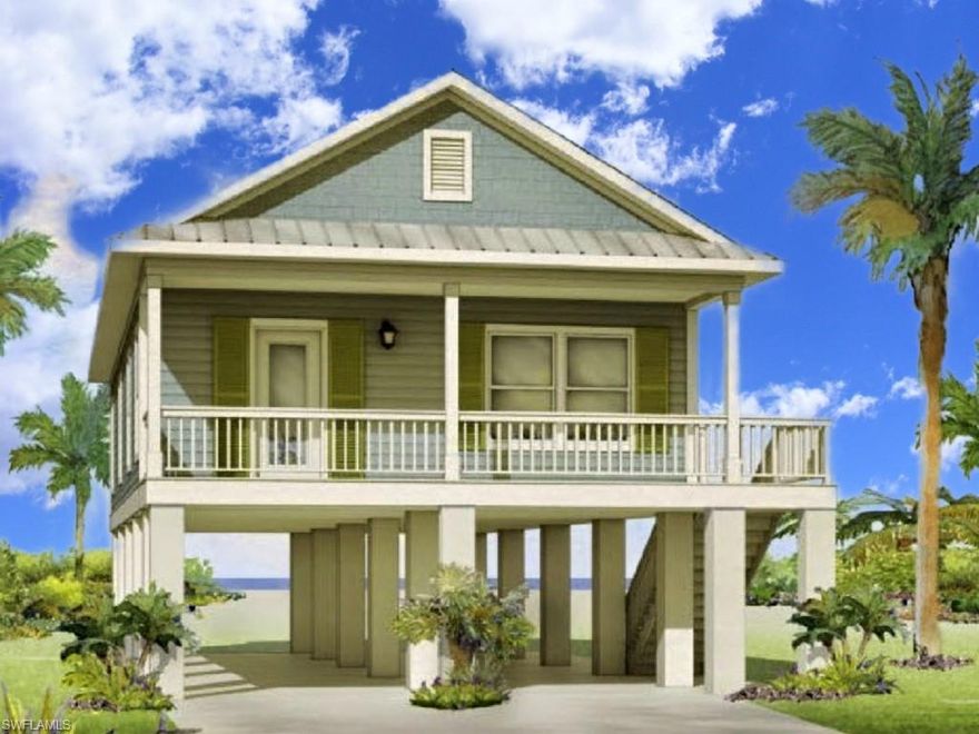 Welcome to Port Carlos Cove. Enjoy gorgeous waterfront views of Estero Bay from your future home in Fort Myers Beach, FL. Dock your boat behind your home and be in the Gulf in 15 minutes. It's just a 10-minute walk to white sand beaches and all the restaurants and shops. Fish from your dock or sit back and enjoy the dolphin. This beautiful waterfront lot is ready for your new construction. Public water/sewer and electric are at the property. Listing agent has complete details about the process and estimated costs of construction. We have included a photo of suggested future construction on the property. The first floor elevation is now required at approximately 11 feet above grade. That means extraordinary views and no flood insurance required. Lot dimensions will allow a home of approximately 1,600 square feet and dockage of your boat, up to 26 feet. Zoning allows stick built, modular or manufactured home construction. Community amenities include a pool, pickleball and club facilities, complete with a 16 acre storage yard, ready for boat or trailer storage. Just down the street is the Key West Express. Be in Key West by boat in 3 and 1/2 hours! Restaurants and shopping are all nearby. This is a 55+ community and dogs are restricted. Fees are $200 per month and that includes water, sewer, trash pickup, and seawall maintenance and replacement. Here is your chance to build your beach home at a price that beats anything available in the surrounding area.