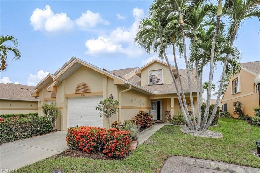 Welcome to the only CANCUN lakefront coach home currently available in Crystal Lake! TURNKEY FURNISHED with 3 bedrooms/2,5 baths/1 car garage within THE MOST spacious and desirable floor plan in the gated, bundled golf & tennis (pickleball, too!) community of Breckenridge. Freshly painted main living area, new carpeting on stairs, new walk-in shower on 2nd floor, new plumbing shut-off valves, new water filters in R.O. system at sink, HVAC recently replaced and serviced. Stainless steel appliances and granite counters in kitchen. Spacious Florida room overlooking pond with water feature that is lighted. Welcome to your new Florida home that is close to EVERYTHING including sugar sand beaches, entertainment at Hertz Arena, BB Mann Performing Arts Hall, Artis Naples, Florida Gulf Coast University (sports/arts/music public opportunities), international airport (15 minutes away), numerous grocery options, 3 large shopping malls (Coconut Point/Gulf Coast Town Center/Miromar Outlets), regional library, Estero Bay Preserve with hiking/biking trails, Koreshan State Park and the new Woodfield Estero mixed use community. Rare opportunity to own in this active, appealing, attractive community with onsite property management. There are minimal exclusions to furniture list. ***Still to come: Additional photos and virtual tour will be added from professional photography***