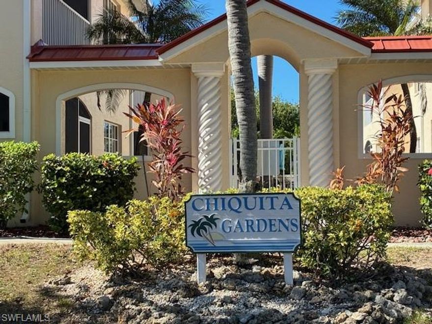 Don't miss out living on this luxury condo - only steps to Cape Harbour Marina. This bright and inviting corner unit features a spacious split-bedroom floor plan, offering excellent privacy for roommates, guests, or a dedicated home office. The upgraded kitchen includes stainless steel appliances, and ample cabinet space. LVP flooring runs throughout the main living areas and bed rooms, creating a modern, cohesive feel.Bath rooms and kitchen have tile flooring. The unit also includes an in-home washer and dryer for added convenience as well as a large screened lanai. Owners have exclusive access to amenities shared by only twelve units, including a private heated pool, outdoor seating areas.2 covered parkings assigned. Building has new metal roof.