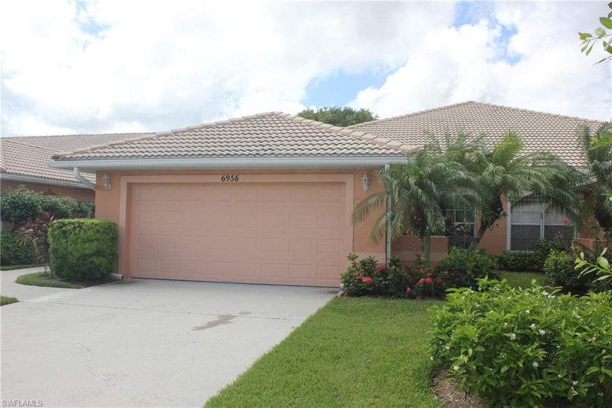 A Beautiful Lake View with southern exposure awaits you. This 3 bedroom, 1,700 square foot Villa is the largest floor plan in Walden Shores. The rooms are generous in size and the ceiling height adds to the spacious feeling. The master suite overlooks the peaceful lake. Walden Oaks has a beautiful "Island" Pool and Clubhouse with two Tennis Courts. The Community is situated in the center of North Naples, close to beaches, entertainment, dining and shopping. Perfect location and easy maintenance for seasonal travel!