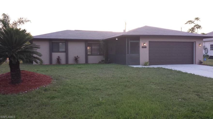 ***Back on Market******JIMMY BUFFET WANTS YOU TO BUY THIS HOUSE!***LOOK! THE FLORIDA LIFESTYLE YOU DESIRE AT THE PRICE YOU WANT!***  Enjoy beautiful sunsets from the large screened in lanai overlooking your large fenced-in backyard!  This home has just been beautifully remodeled from head to toe and is almost like a brand new never lived-in home!  All new 2-tone paint & landscaping outside, brand new garage door w/ opener, soaring vaulted ceilings w/ plant shelf, all new 2-tone paint inside, laminate wood flooring, all new lighting & ceiling fans, beautiful updated kitchen featuring tile counters, solid oak cabinets, snack bar, pantry and tray ceiling w/ crown molding & lighted ceiling fan!  Split bedroom design, all new carpet in the bedrooms, nicely updated guest bath w/ pedestal sink and lovely tile around the tub & shower, large master bedroom with very nice master bath featuring solid oak vanity a beautiful tiled walk-in shower.   The garage is freshly painted, features an epoxy floor finish, new steel side door and extra space.  Desirable location close to everything. City water & sewer! Agents: See confidential comments before submitting an offer.  Thank you.